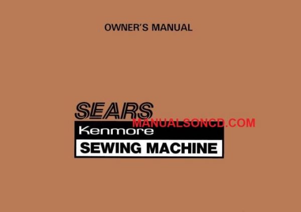 Kenmore 385.1011180 Sewing Machine Manual PDF
