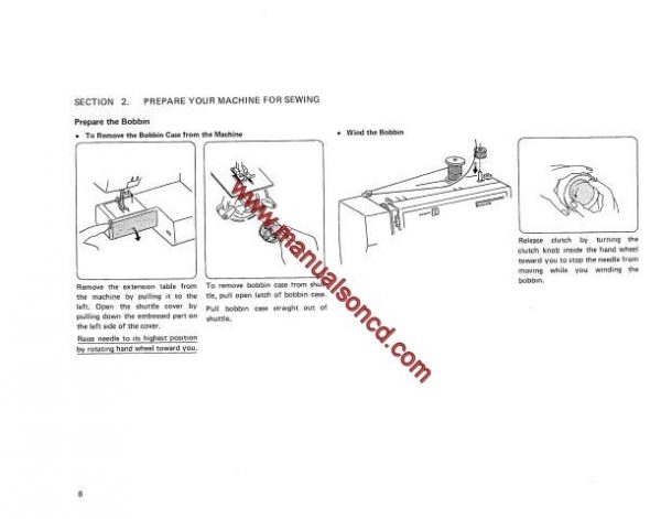 Kenmore 385.1158180 - 385.1168180 Sewing Machine Manual PDF - Image 2