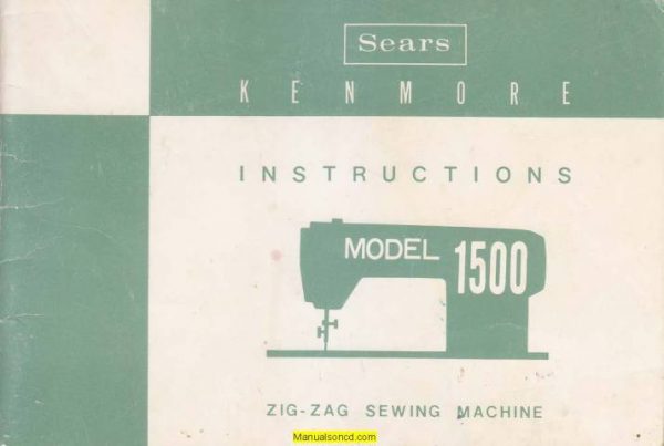 Kenmore 158.1500 Sewing Machine Manual PDF - Image 2