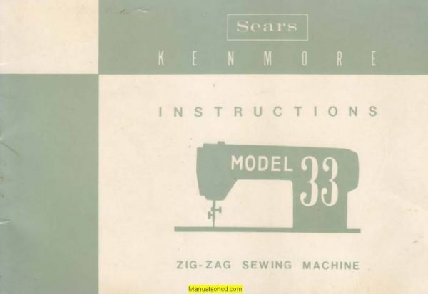 Kenmore 158.330 - 158.331 Sewing Machine Manual PDF - Image 4