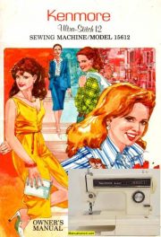 Kenmore 158.1561281 Sewing Machine Manual PDF