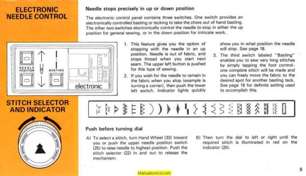 Kenmore 158.17910 - 158.17911 Sewing Machine Manual PDF - Image 3