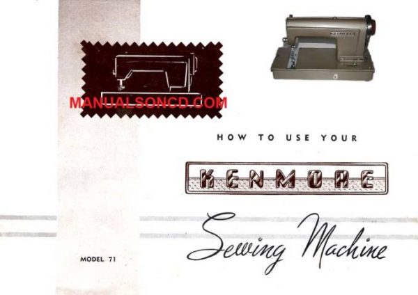 Kenmore 120.710 - 120.714 Sewing Machine Manual PDF