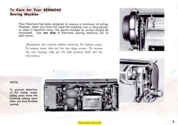 Kenmore 120.710 - 120.714 Sewing Machine Manual PDF - Image 4