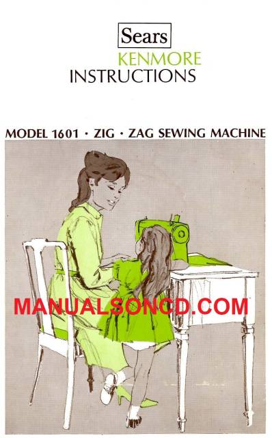 Kenmore 158.16010 - 158.16013 Sewing Machine Manual PDF