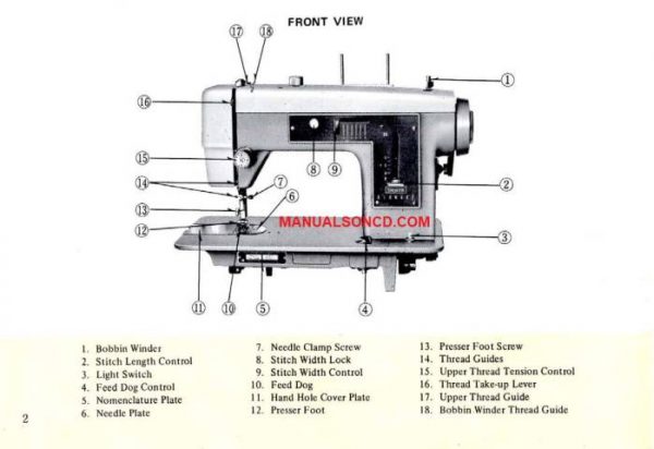 Kenmore 148.12070 -148.12071 Sewing Machine Manual PDF