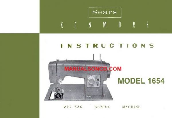 Kenmore 158.1654 - 158.16540 Sewing Machine Manual PDF