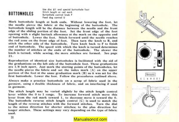 Kenmore 158.950 Sewing Machine Manual PDF - Image 4