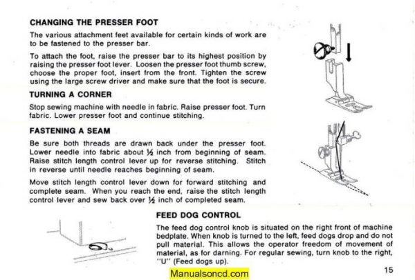 Kenmore 158.12260 Sewing Machine Manual PDF - Image 4