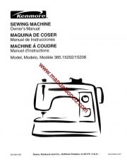 Kenmore 385.15202 - 15208 Sewing Machine Manual PDF