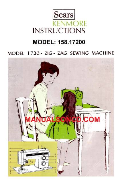 Kenmore 158.17200 Sewing Machine Manual PDF