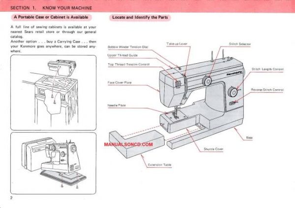Kenmore 385.1254180 Sewing Machine Manual PDF