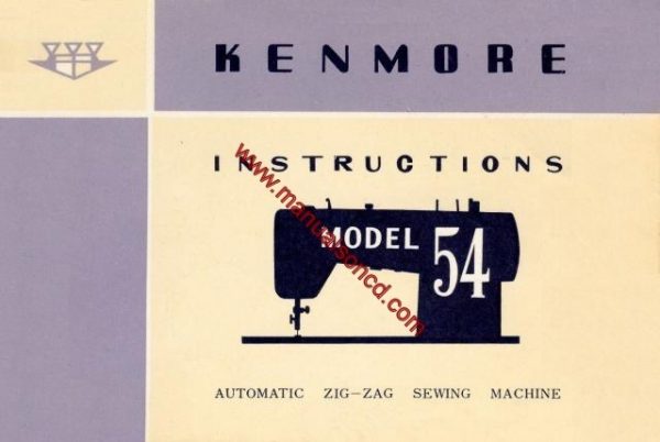 Kenmore 158.540 - 158.541 - 158.542 Sewing Machine Manual PDF