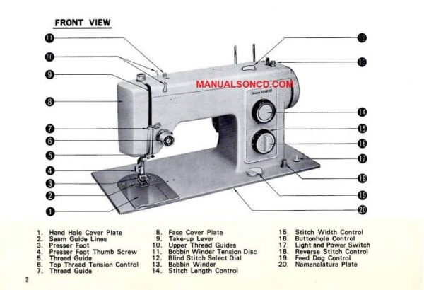 Kenmore 158.13050 - 1305 Sewing Machine Manual PDF