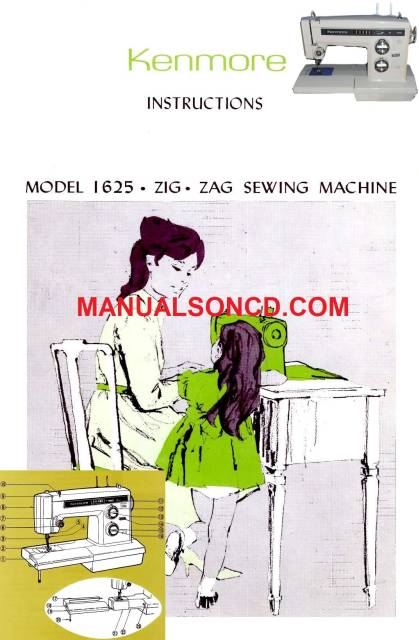 Kenmore 158.16250 - 1625 Sewing Machine Manual PDF