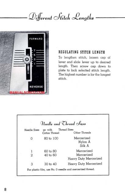 Kenmore 117.580 - 117.583 Sewing Machine Manual PDF