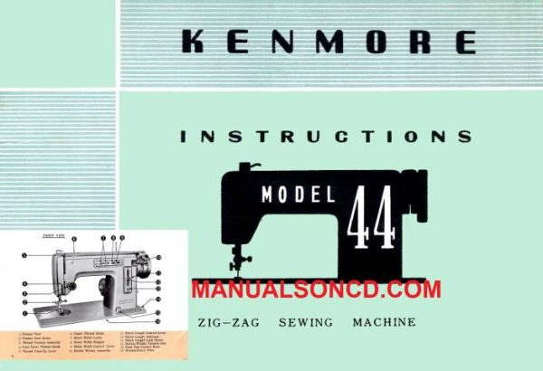 Kenmore 158.440 - 158.445 Sewing Machine Manual PDF