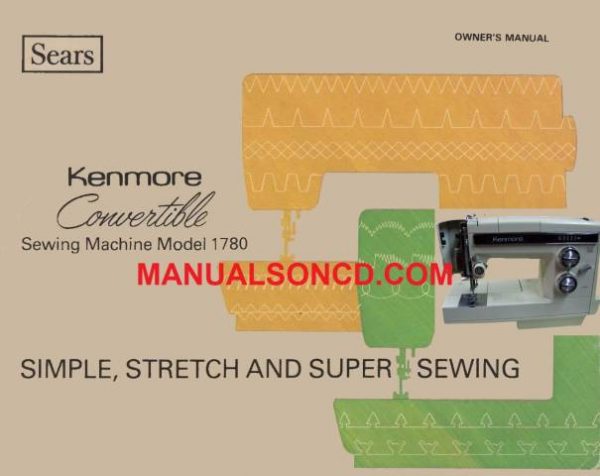 Kenmore 158.17800 Sewing Machine Instruction Manual PDF