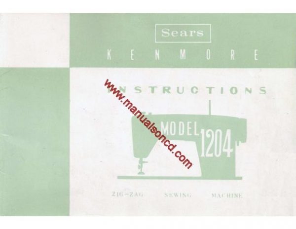 Kenmore 148.12040 Sewing Machine Manual PDF