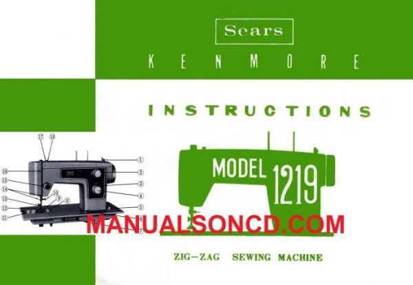 Kenmore 148.12190 - 12191 Sewing Machine Instruction Manual PDF