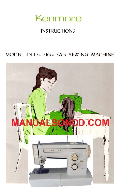 Kenmore 158.19470 - 19471 Sewing Machine Manual PDF