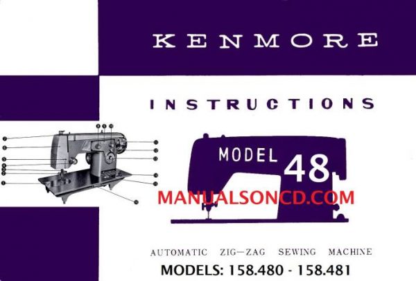 Kenmore 158.480 - 158.481 Sewing Machine Manual PDF