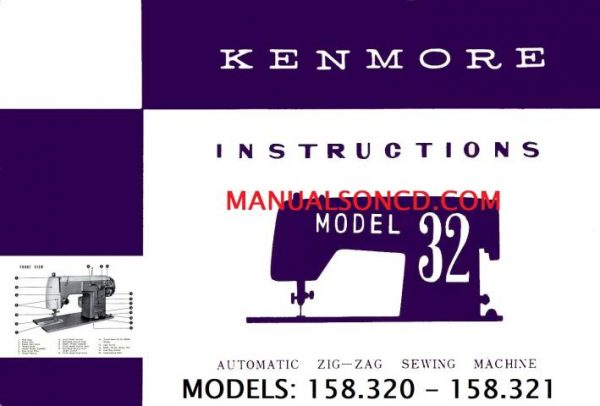 Kenmore 158.320 - 158.321 Sewing Machine Manual PDF
