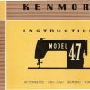 Kenmore 158.470 - 158.471 - 158.472 Sewing Machine Manual PDF
