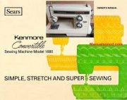 Kenmore 158.16800 - 158.16801 Sewing Machine Manual PDF