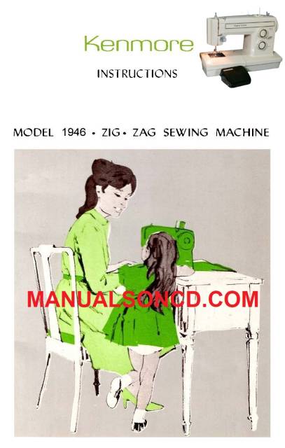 Kenmore 158.19460 - 158.19461 Sewing Machine Manual PDF