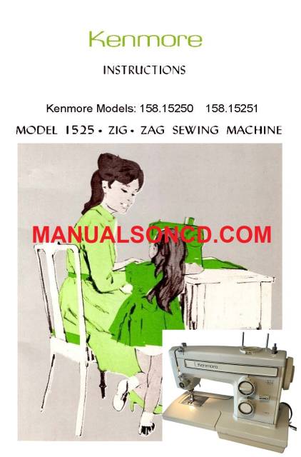 Kenmore 158.15250 - 158.15251 Sewing Machine Manual PDF