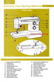 Kenmore 158.15250 - 158.15251 Sewing Machine Manual PDF