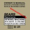 Kenmore 385.11608 - 385.12814 Sewing Machine Manual PDF