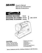 Kenmore 385.12318 - 385.12318990 Sewing Machine Manual PDF