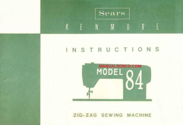 Kenmore 158.840 - 158.84 Sewing Machine Manual PDF - Image 2