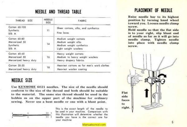 Kenmore 158.840 - 158.84 Sewing Machine Manual PDF - Image 3